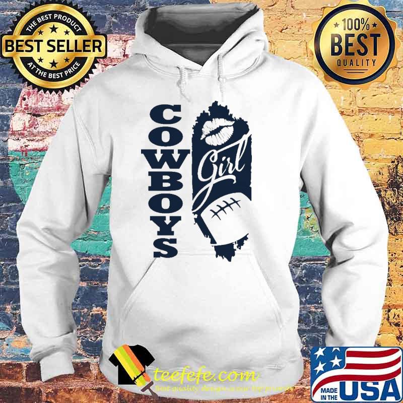 Cowboys Girl Lip Baseball Shirt Hoodie Cowboys Girl Lip Baseball Shirt Hoodie