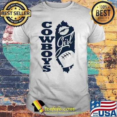 Cowboys Girl Lip Baseball Shirt