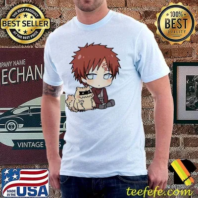 Cute sitting together gaara in naruto shirt