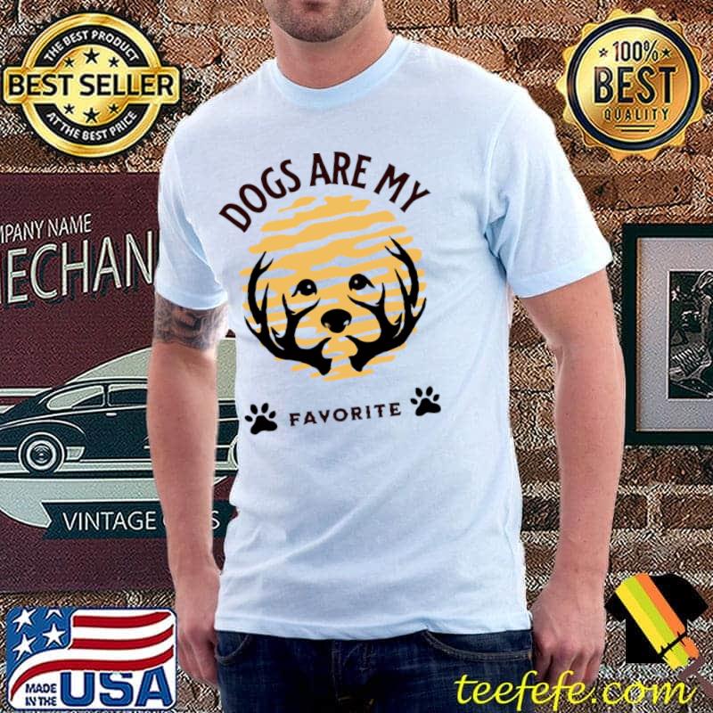 Dogs are my favorte paw dog lover T-Shirt