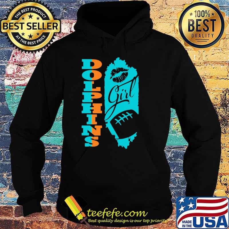 Dolphins Girl Lip Baseball Shirt Hoodie Dolphins Girl Lip Baseball Shirt Hoodie
