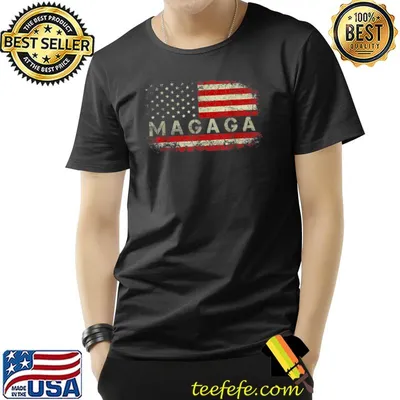Donald Trump 2024 Magaga Take America Back American Usa Flag T-Shirt