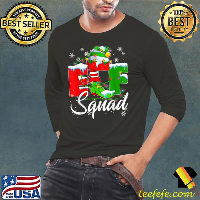 Elf Squad Group Family Matching Christmas Pajamas Xmas T-Shirt Long Sleeve Tee Elf Squad Group Family Matching Christmas Pajamas Xmas T-Shirt Long Sleeve Tee