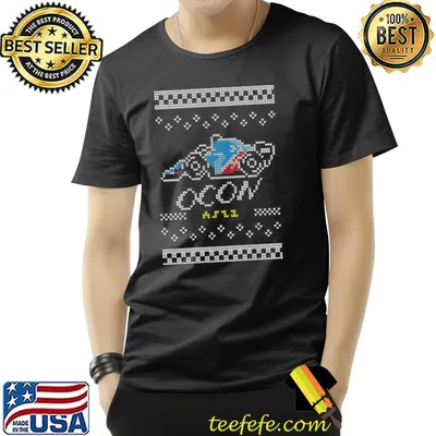 Esteban ocon christmas pixel art classic shirt
