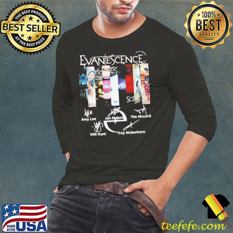 Evanescense band signature classic s Long Sleeve Tee Evanescense band signature classic s Long Sleeve Tee