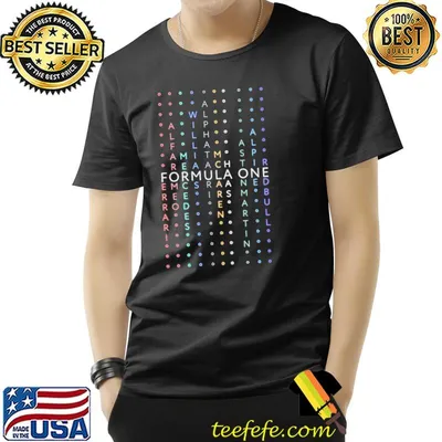 Formula 1 teams aesthetic design fo car racing lovers classic  shirt