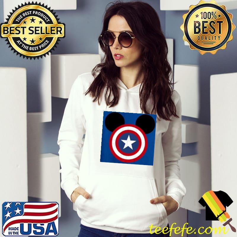 Funny mickey Marvel captain America s Hoodie Funny mickey Marvel captain America s Hoodie