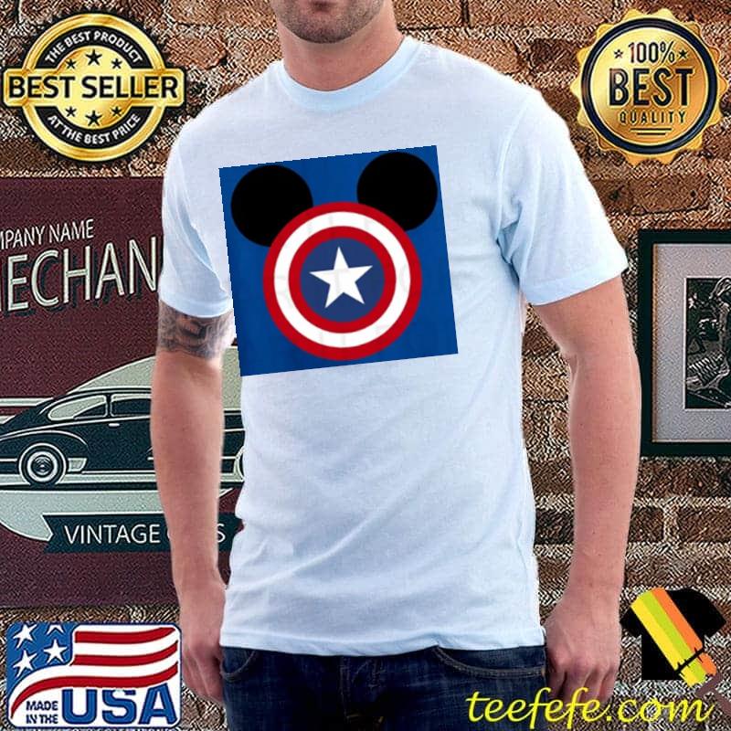 Funny mickey Marvel captain America shirt