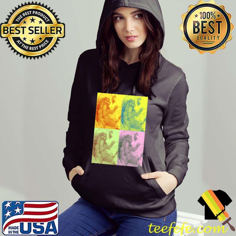 Godzilla And Rodan Invade Tokyo Retro T-Shirt Hoodie Godzilla And Rodan Invade Tokyo Retro T-Shirt Hoodie