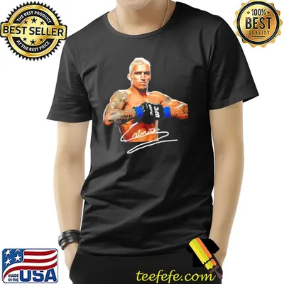 Graphic portrait charles oliveira signature ufc fighter shirt