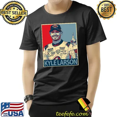 Graphic portrait kyle larson nascar classic shirt