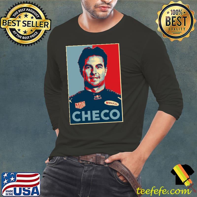 Graphic portrait sergio perez checo racing car s Long Sleeve Tee Graphic portrait sergio perez checo racing car s Long Sleeve Tee