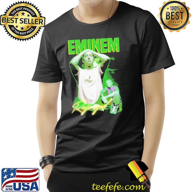 Green neon design eminem the god rap music shirt