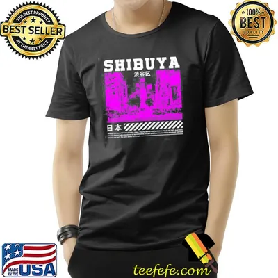 Grunge shibuya Japan retro lofI streetwear classic shirt