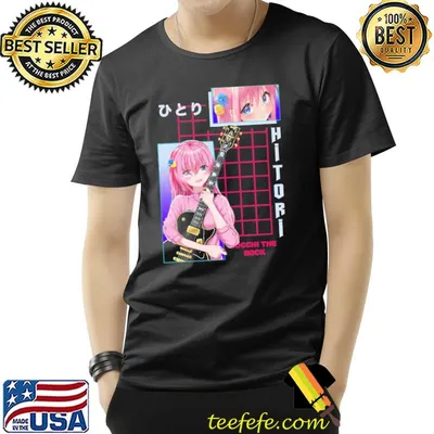 Guitarist hitorI bocchI bocchI the rock shirt