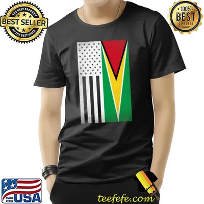 Guyana for proud guyanese american flag T-Shirt