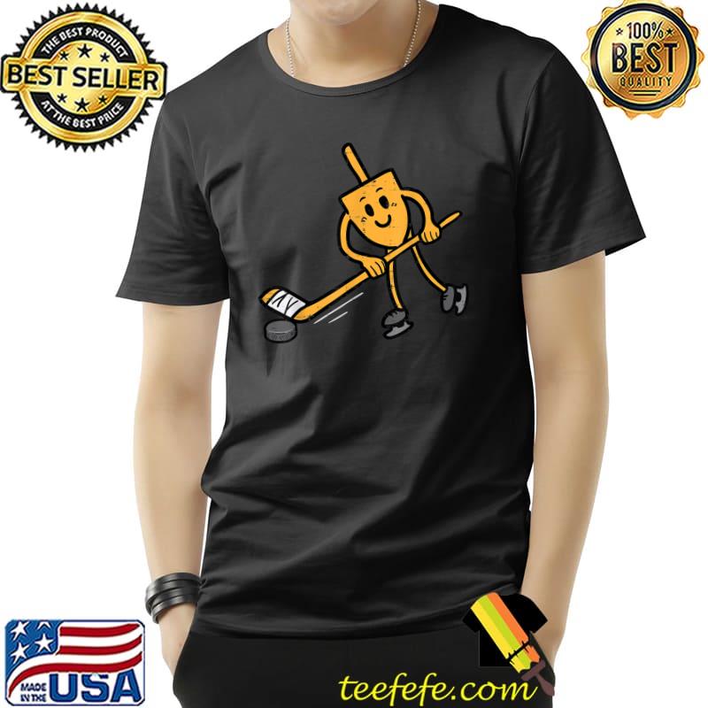 Hanukkah Dreidel Ice Hockey Chanukah Jewish T-Shirt Hanukkah Dreidel Ice Hockey Chanukah Jewish T-Shirt