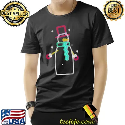 Hight quality neon design for snowman christmas classic shirt