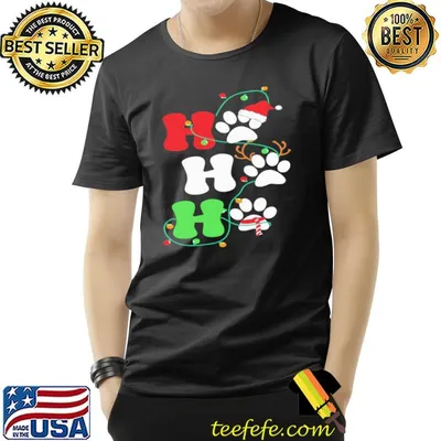 Ho ho ho xmas dogs are my favorite people shirt