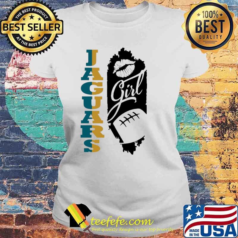 Jaguars Girl Lip Baseball Shirt Laides tee Jaguars Girl Lip Baseball Shirt Laides tee