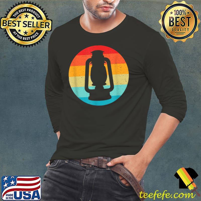 Lantern Silhouette Vintage Sunset 70s 80s Distressed T-Shirt Long Sleeve Tee Lantern Silhouette Vintage Sunset 70s 80s Distressed T-Shirt Long Sleeve Tee