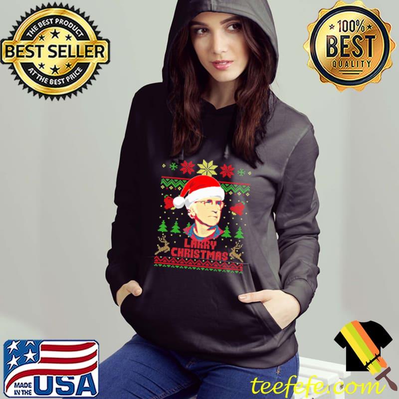 Larry david christmas pattern graphic classic s Hoodie Larry david christmas pattern graphic classic s Hoodie