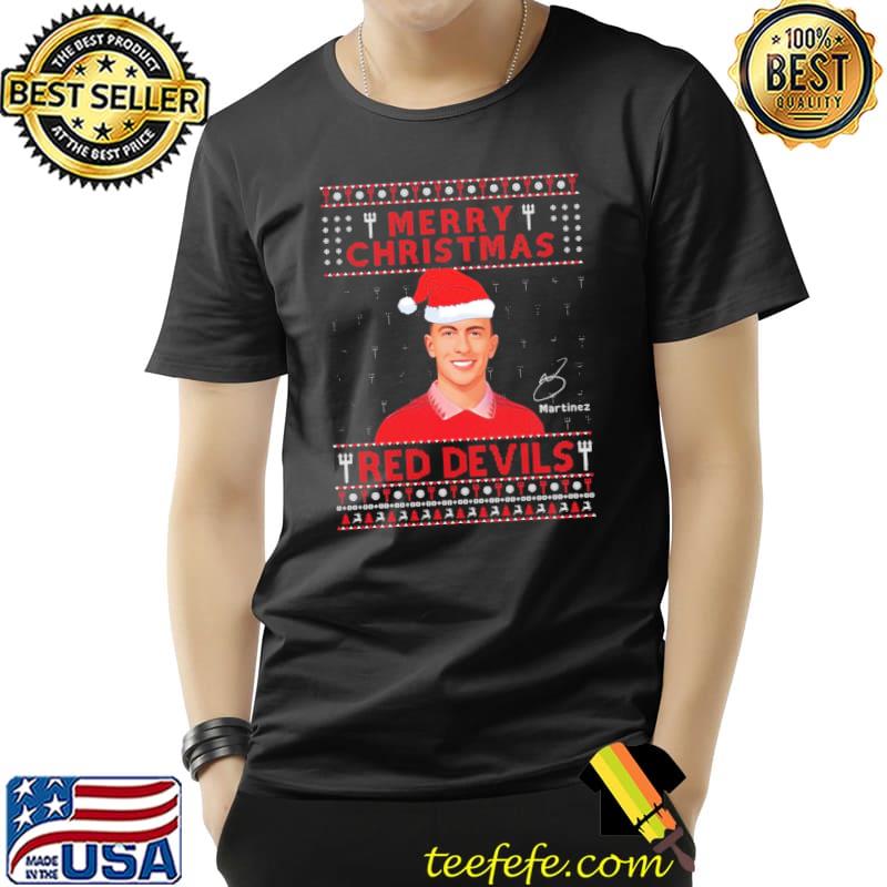 Lisandro martinez manchester united merry christmas red devils shirt
