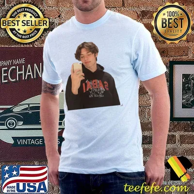 Louis partridge taking a selfie classic shirt