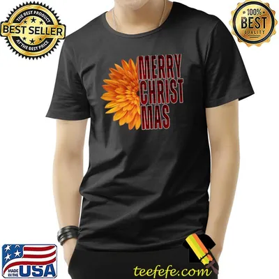 Merry christmas flower T-Shirt
