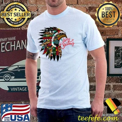 Merry Christmas Leopard Plaid Headdress Western Xmas T-Shirt