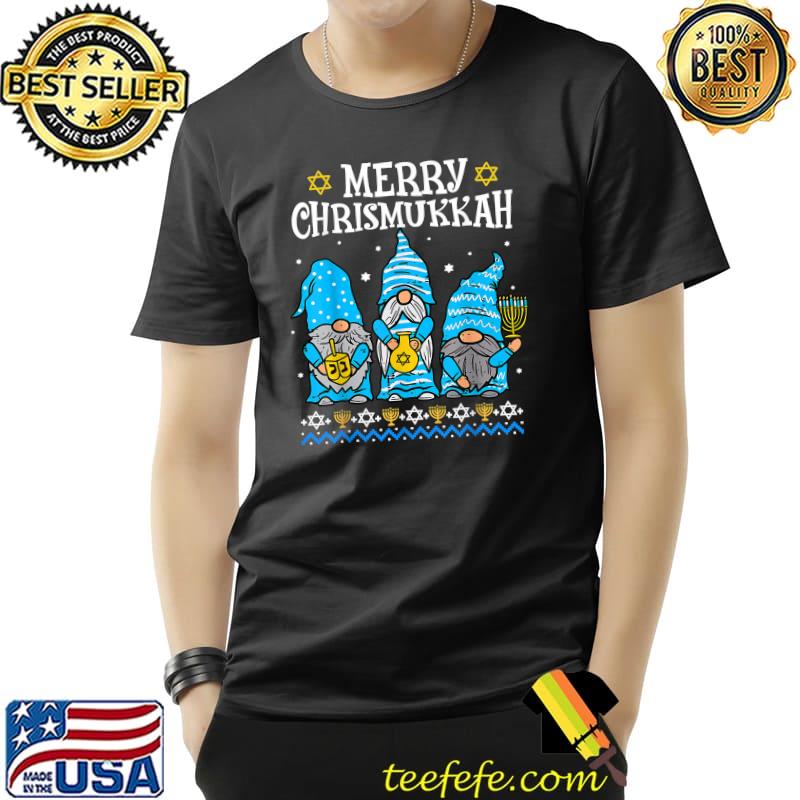 Merry Christmukkah With Gnome Christmas Hanukkah Gnome T-Shirt
