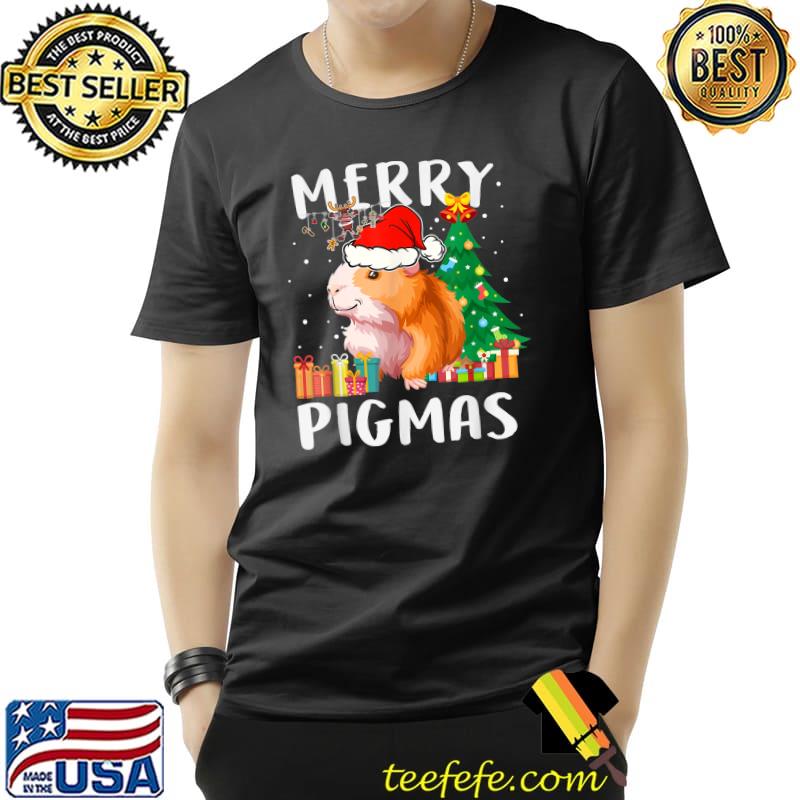 Merry Pigmas Guinea Pig Christmas Gifts Hat Santa T-Shirt Merry Pigmas Guinea Pig Christmas Gifts Hat Santa T-Shirt