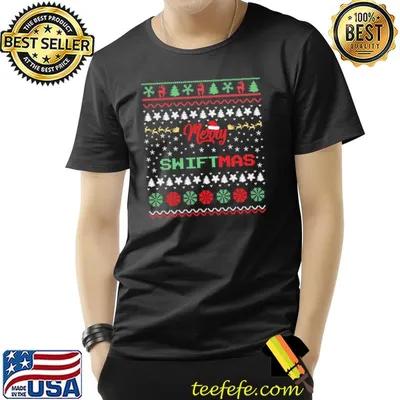 Merry switmas xmas pattern taylor swift ugly christmas classic shirt