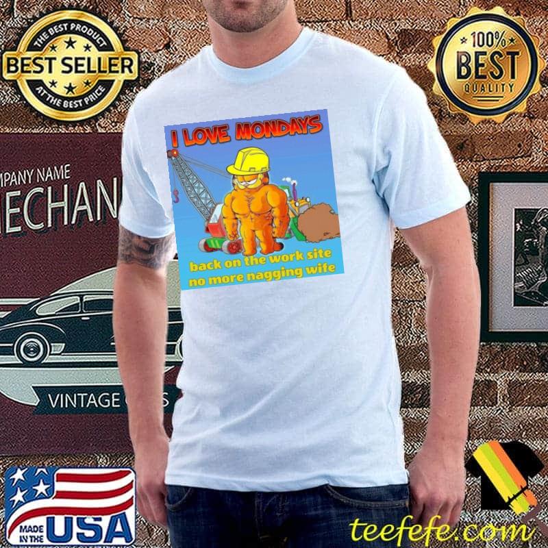 Motivational garfield I love mondays classic shirt Motivational garfield I love mondays classic shirt