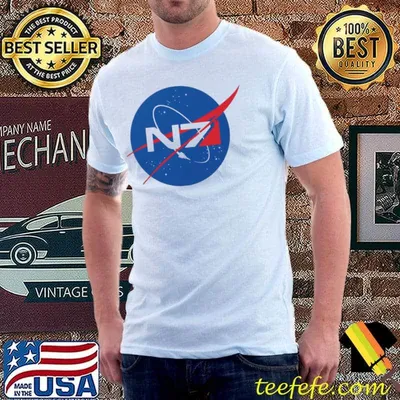 Nasa x n7 shepard mass effect logo classic shirt