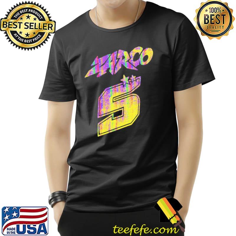 Neon distressed design johann zarco classic shirt