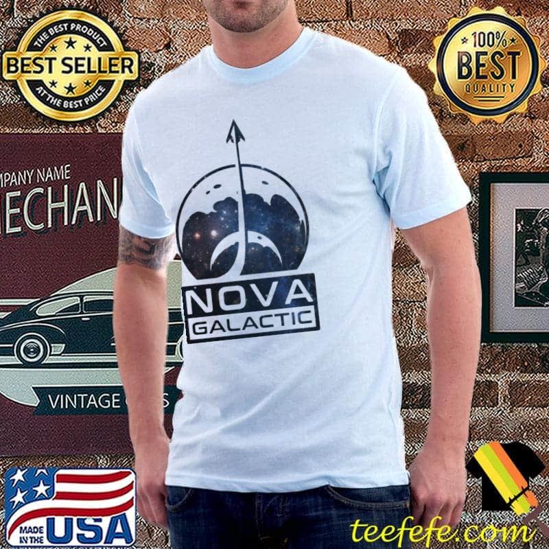 Nova galactic logo clean galaxy starfield classic shirt