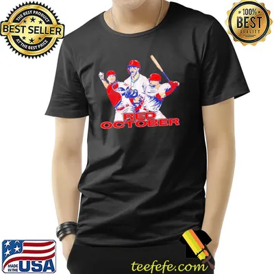 Philadelphia red october baseball design shirt