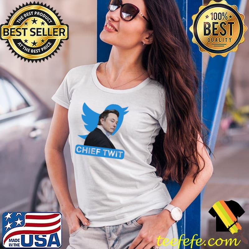 Portrait of elon musk chief twit twitter logo s Ladies Tee Portrait of elon musk chief twit twitter logo s Ladies Tee