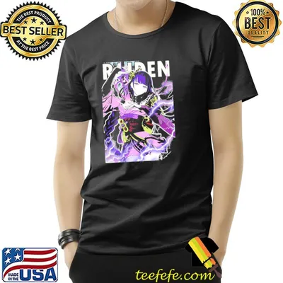 Raiden shogun genshin impact fan made classic shirt