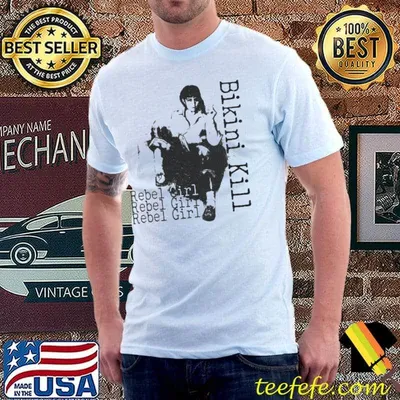 Rebel girl retro art bikinI kill shirt