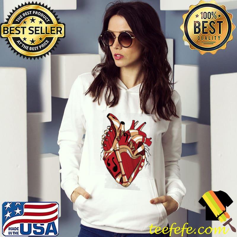 Red and cream no 2 musical heart trending classic s Hoodie Red and cream no 2 musical heart trending classic s Hoodie
