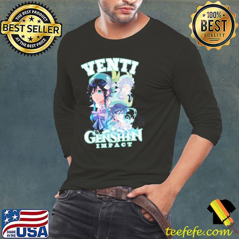 Retro bootleg 90s ventI genshin impact graphic classic s Long Sleeve Tee Retro bootleg 90s ventI genshin impact graphic classic s Long Sleeve Tee