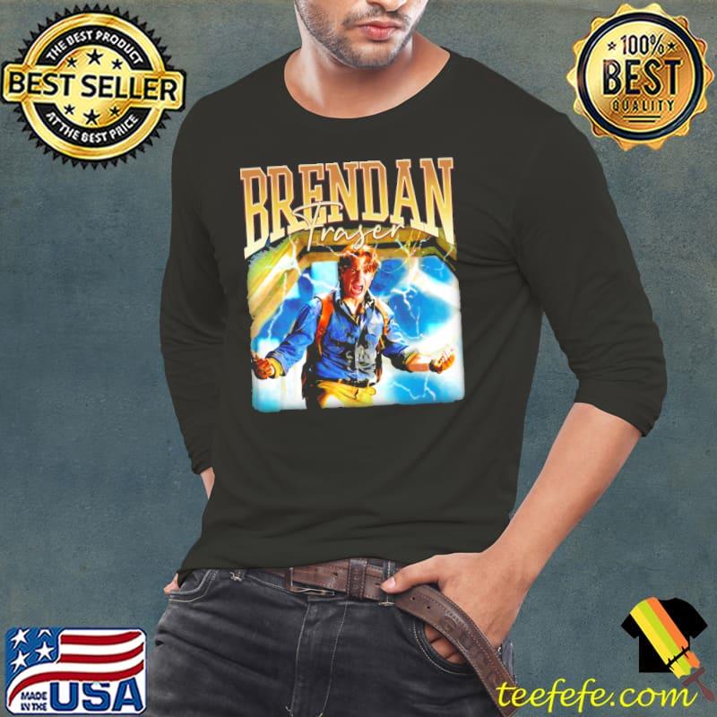 Retro brendan fraser the legend portrait classic s Long Sleeve Tee Retro brendan fraser the legend portrait classic s Long Sleeve Tee