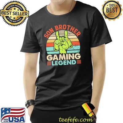 Retro son brother gaming legend classic shirt