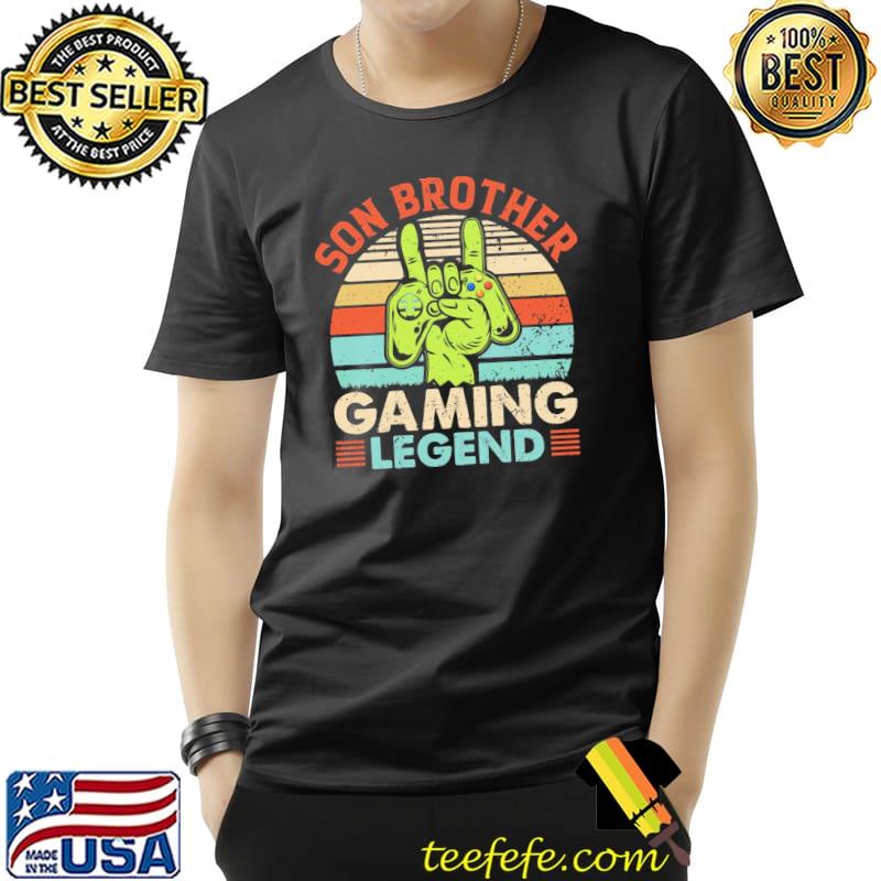Retro son brother gaming legend classic shirt