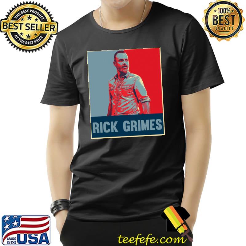 Rick grimes graphic portrait the walking dead classic shirt Rick grimes graphic portrait the walking dead classic shirt