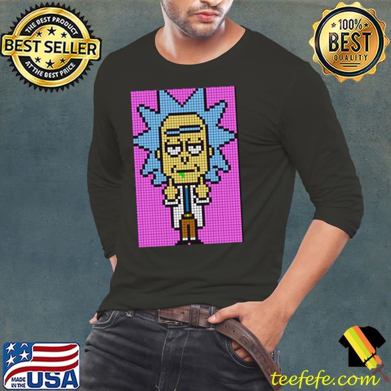 Rick pixel art trending classic s Long Sleeve Tee Rick pixel art trending classic s Long Sleeve Tee