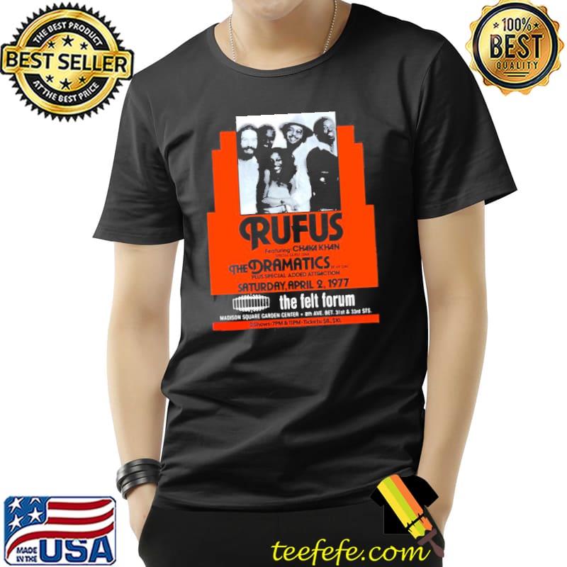 Rufus feat chaka khan live in new york city (1977) trending shirt