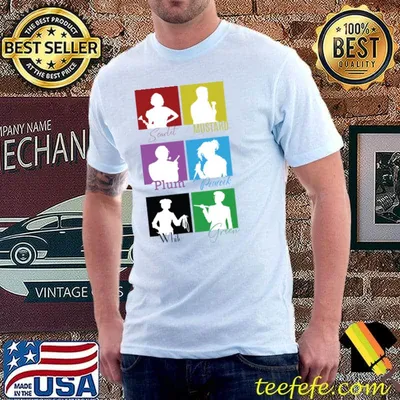 Searlet Mustard White Green The Lineup Clue 1987 Retro T-Shirt